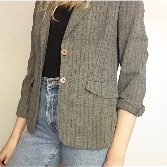 Vintage Pinstripe Blazer - Picture 4 of 4